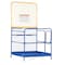 Vestil Blue/Yellow Steel Work Platform with 84" Expand Back 48" x 48" WP-4848-84B - alternate 1